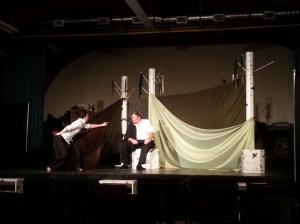 Matt and Liz during our tech rehearsal.