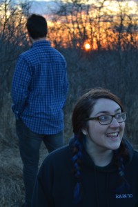 Woods Sunset Excited